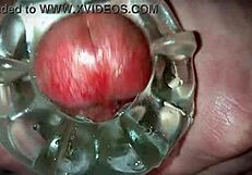 Watch this close up oozing cum from young solo masturbation with toys
