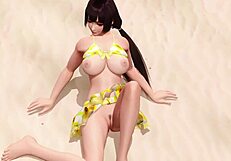 Doa-na-f10 e appears in a casual beach setting with close-up views.