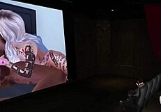 The screening room welcomes visitors for daily movie sessions