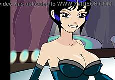 Blonde And Redhead In Flashing Lesbian Threesome Animation Part Two