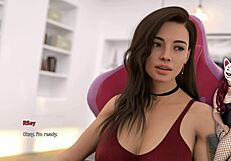 steps of debauchery 34 - gamer girl in brothel with big tits and stockings.