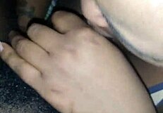 Ebony Woman Strokes My Big Black Cock With Lots Of Spit