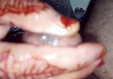 Muslim Mistress Gives Servant Handjob Massage with Dirty Talk in Clear Hindi Voice