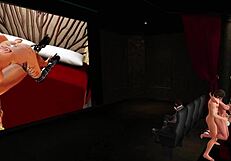 The screening room welcomes visitors for daily movie sessions