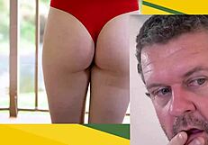 Caught fucking petite blonde stepsis so stepmom joins the big cock action