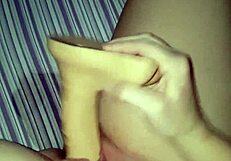 i'm pounding her pussy with that dildo toy