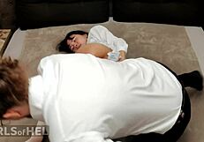 Kinky guy inserts gummy bears into teen's yummy asshole fucking.