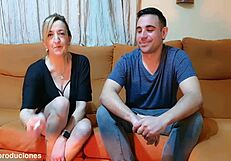 stranger fucks me in front of hubby, cumming inside