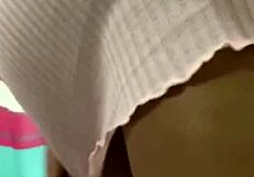 Ebony Babe Teases Juicy Virgin Pussy Until She Screams and Creams