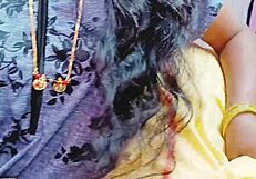 Indian Wife Cheats with Husband's Friend, Dirty Talking Tight Fucking