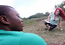 Starving Artist's Caricature Fails, Gets Fed Black Dick Instead?