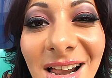 her tight holes crave double penetration in a rough gangbang with big natural tits