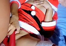 Santa claus cumming with stepsister in christmas fuck