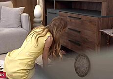 Sasha Paige's anal adventure with a strong guy.