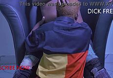 Talking about the quickie on red sheer in bed.