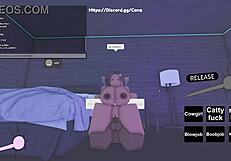 roblox inspired quickie scene with brunette character