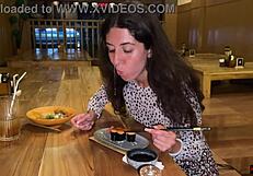 i suck dick in sushi bar toilet