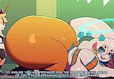 Sally and Angela Drain Customer with Cowgirl Riding and Cum