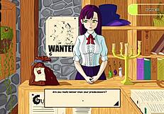 oh man, in this game i finally got the tutorial girl to go topless in monster girl incursion 0 😏