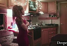 deeper! holly and evelyn take friendship further with licking and scissoring!