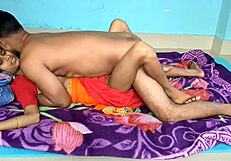 asian couple engages in intimate family roleplay scene