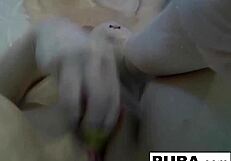 Sexy Nadia Takes A Bath With Some Rubber Duckies