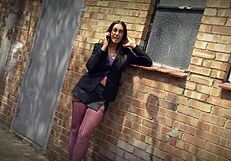 Big tits curvy brunette does slutty fucking