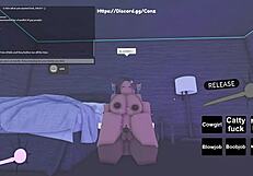 roblox inspired quickie scene with brunette character