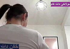 Beautiful iranian mom gets ass and pussy licked by son