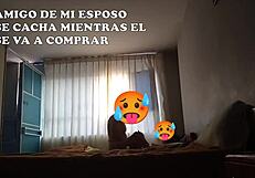 amigo sneaks into bed while my husband leaves for training we rented two beds for all of us