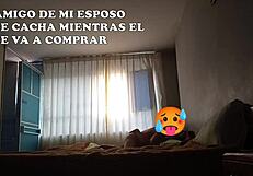 amigo sneaks into bed while my husband leaves for training we rented two beds for all of us