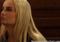 curvy big natural tits lesbian slaves bound and fingered to orgasm by femdom mistress