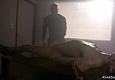 Watch the lawyer tie slim brunette for whipping?