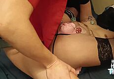 Sissy bitch humiliated bent over with toys fingering and assfucking