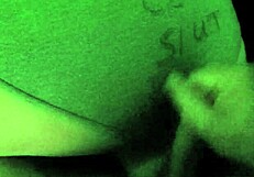 Jacking Off and Cumming on My Curvy Ass