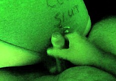 Jacking Off and Cumming on My Curvy Ass