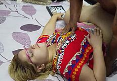 Chubby Colombian Babe's Hot Ass Fucking Stepbrother Roommate