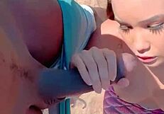 Pedreiro fucks teen ass in public