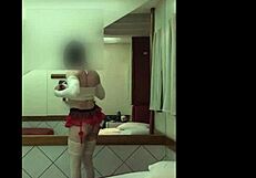 Wow, Sexy Crossdresser In Schoolgirl Uniform!