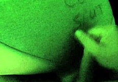 Jacking Off and Cumming on My Curvy Ass