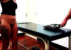 Waxing Client Gets Horny And Has Sex