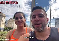 argentinian fitness babe gets picked up at gym for big cock blowjob