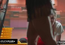 remy lacroix feels deep anal hunger while bent over in handcuffs