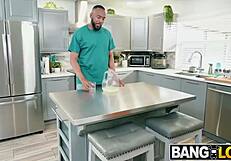 Teen Struggles With Huge Cock In Pussy