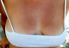 Hot stepmom public tease blowjob