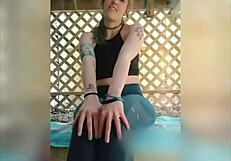 Fucking Pierced Pussy Outdoors Boldly