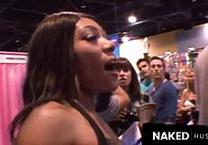 Sucking Multiple 12 Inch Dicks Outside In Broad Daylight With Cumshot