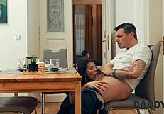 Daddy4K teen girlfriend cheats with old cocks in next room