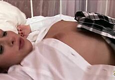 Brunette bent over for intense anal fucking after fingering