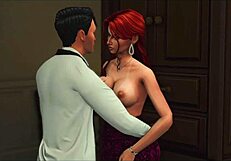 Shemale fucks the stepdaughter's fiance before the wedding